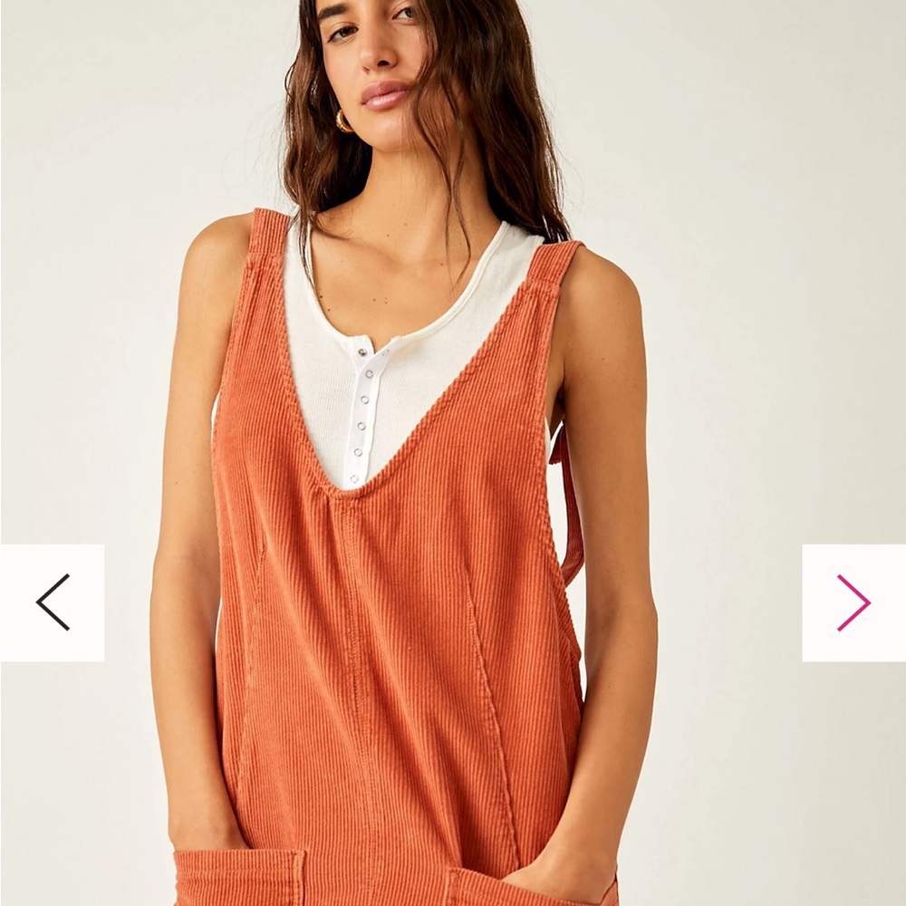 NWT Free People High Roller Corduroy Jumpsuit